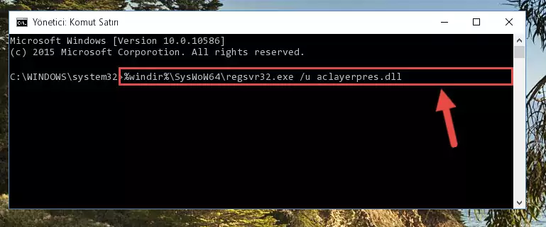 Aclayerpres.dll dosyası için temiz ve doğru kayıt yaratma (64 Bit için)