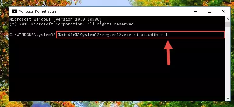 Aclddib.dll dosyasının Windows Kayıt Defterindeki sorunlu kaydını silme