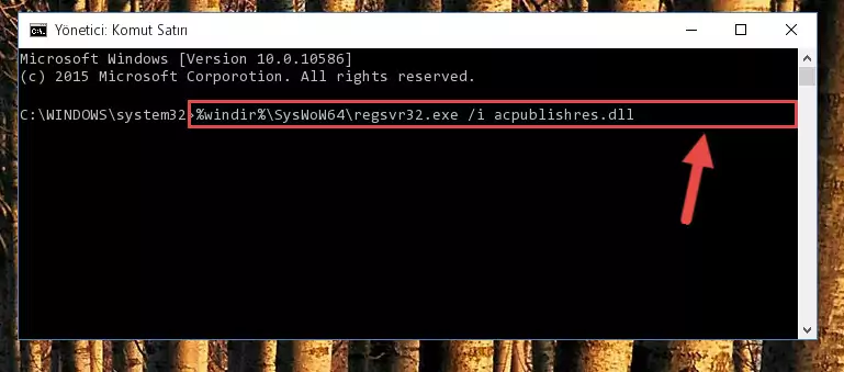 Acpublishres.dll dosyasının sorunlu kaydını Regedit'den kaldırma (64 Bit için)