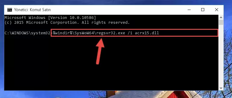Acrx15.dll dosyasının Windows Kayıt Defteri üzerindeki sorunlu kaydını temizleme