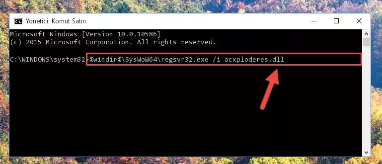Acxploderes.dll dosyasının bozuk kaydını Kayıt Defterinden kaldırma (64 Bit için)