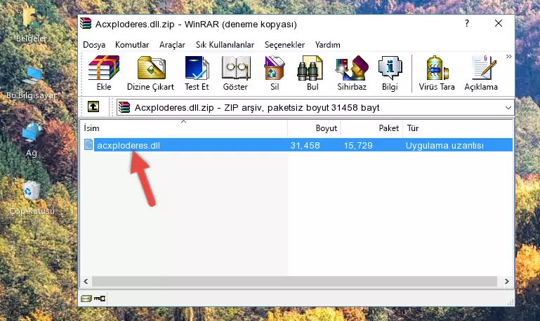 Acxploderes.dll dosyasını programın kurulum dizinine kopyalama