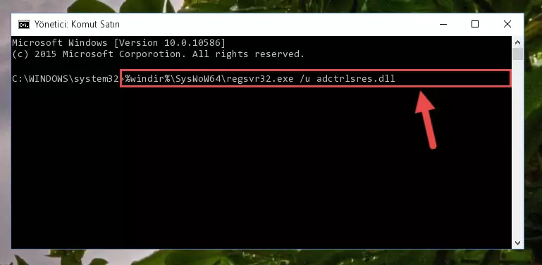 Adctrlsres.dll dosyası için Regedit (Windows Kayıt Defteri) üzerinde temiz kayıt oluşturma