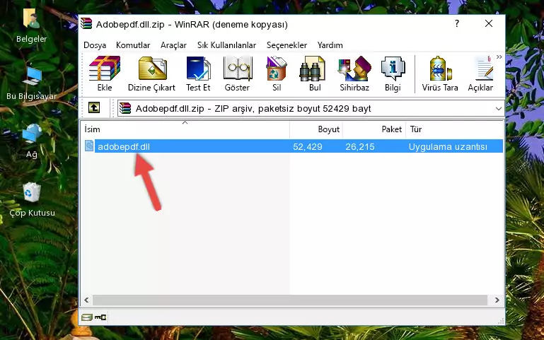 Adobepdf.dll kütüphanesini uygulamanın ana klasörüne kopyalama