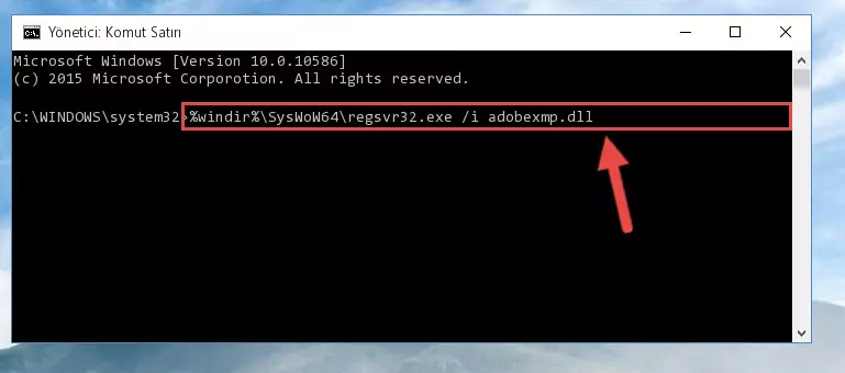 Adobexmp.dll kütüphanesinin bozuk kaydını Kayıt Defterinden kaldırma (64 Bit için)