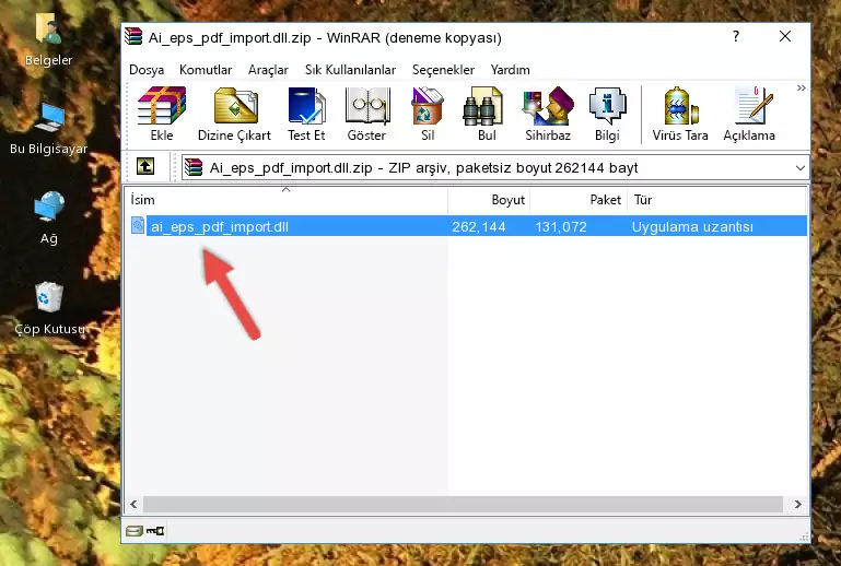 Ai_eps_pdf_import.dll dosyasını programın kurulum dizinine kopyalama