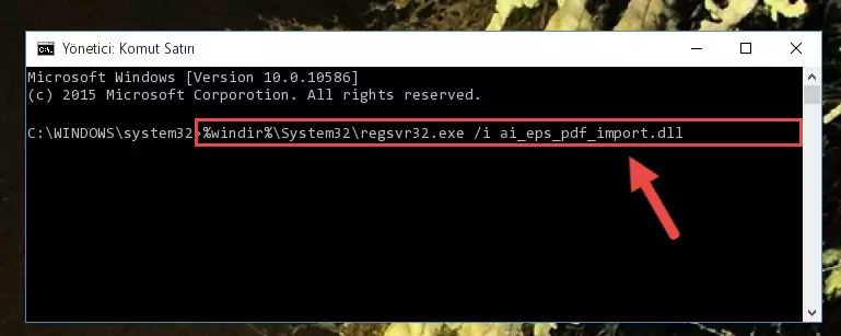 Ai_eps_pdf_import.dll dosyasının kaydını sistemden kaldırma