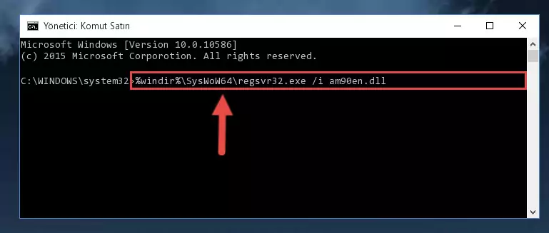 Am90en.dll kütüphanesinin bozuk kaydını Windows Kayıt Defterinden kaldırma (64 Bit için)