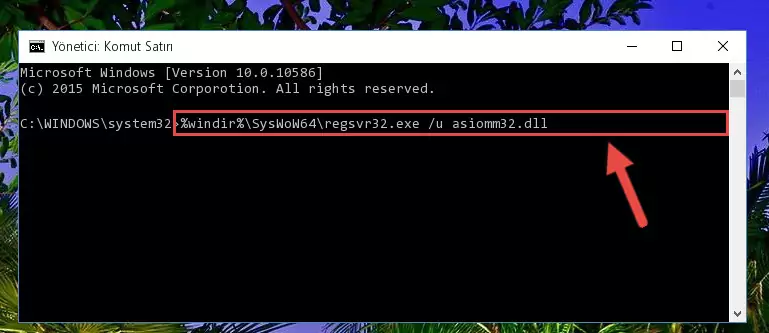 Asiomm32.dll dosyası için Windows Kayıt Defterinde yeni kayıt oluşturma