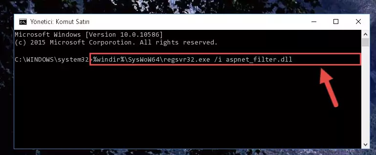 Aspnet_filter.dll dosyasının bozuk kaydını Kayıt Defterinden kaldırma (64 Bit için)