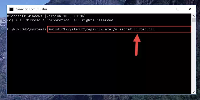 Aspnet_filter.dll dosyası için Regedit (Windows Kayıt Defteri) üzerinde temiz kayıt oluşturma