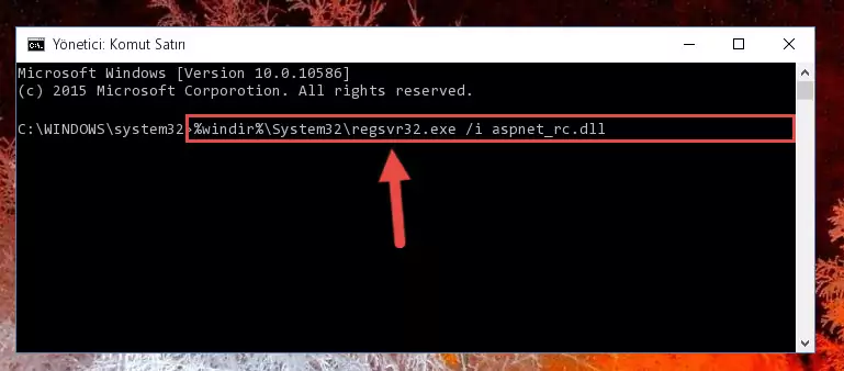 Aspnet_rc.dll dosyasının Windows Kayıt Defterindeki sorunlu kaydını silme