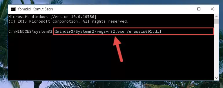 Assis001.dll dosyası için Regedit (Windows Kayıt Defteri) üzerinde temiz kayıt oluşturma
