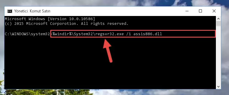 Assis886.dll dosyasının Windows Kayıt Defteri üzerindeki sorunlu kaydını temizleme