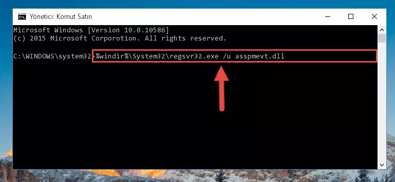 Asspmevt.dll kütüphanesi için Regedit (Windows Kayıt Defteri) üzerinde temiz kayıt oluşturma