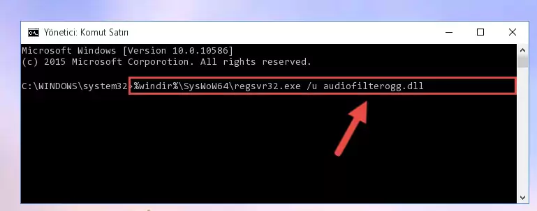 Audiofilterogg.dll kütüphanesi için yeni kayıt oluşturma