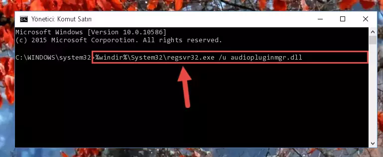 Audiopluginmgr.dll kütüphanesini .zip dosyası içinden çıkarma