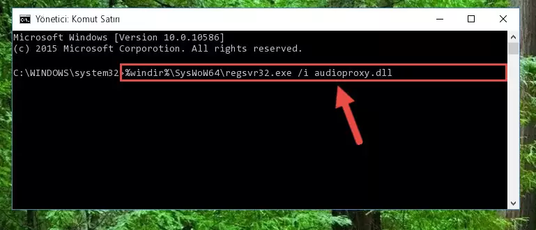 Audioproxy.dll kütüphanesinin Windows Kayıt Defterindeki sorunlu kaydını silme
