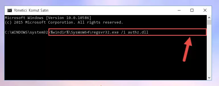 Authz.dll dosyasının bozuk kaydını Windows Kayıt Defterinden kaldırma (64 Bit için)