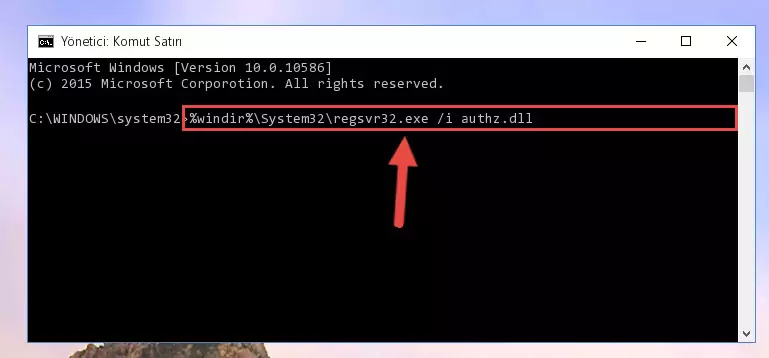 Authz.dll dosyasının Windows Kayıt Defterindeki sorunlu kaydını silme