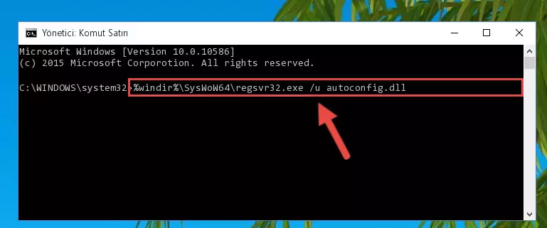 Autoconfig.dll kütüphanesi için Regedit (Windows Kayıt Defteri) üzerinde temiz kayıt oluşturma