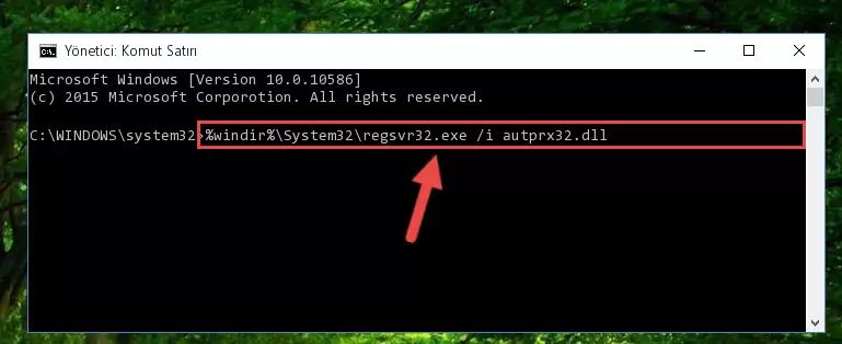 Autprx32.dll kütüphanesinin kaydını sistemden kaldırma