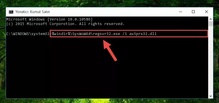 Autprx32.dll kütüphanesinin hasarlı kaydını sistemden kaldırma (64 Bit için)