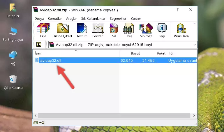 Avicap32.dll dosyasını programın kurulum dizinine kopyalama