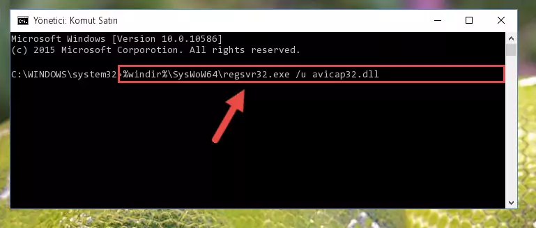Avicap32.dll dosyasını sisteme tekrar kaydetme (64 Bit için)