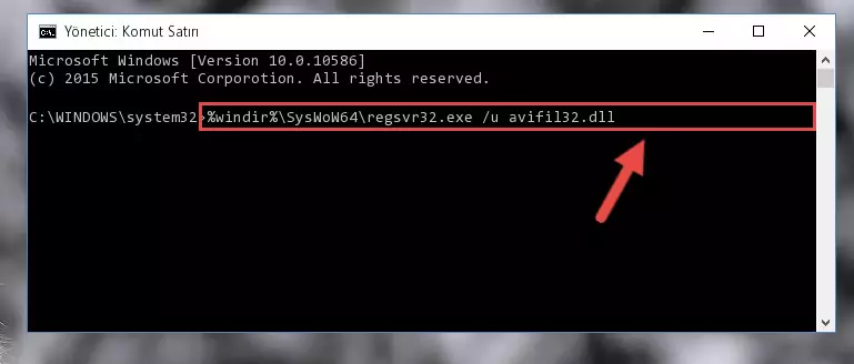 Avifil32.dll dosyası için yeni kayıt oluşturma