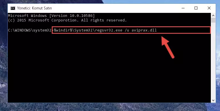 Aviprax.dll kütüphanesi için Regedit (Windows Kayıt Defteri) üzerinde temiz kayıt oluşturma