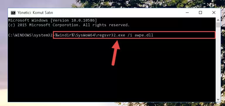 Awpe.dll dosyasının bozuk kaydını Windows Kayıt Defterinden kaldırma (64 Bit için)