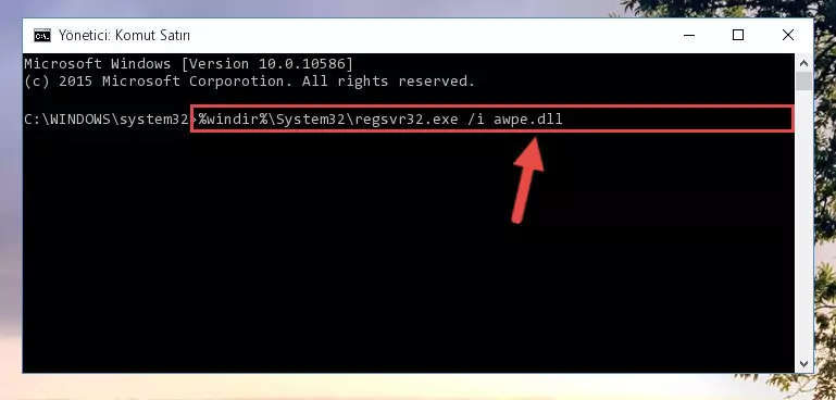 Awpe.dll dosyasının Windows Kayıt Defteri üzerindeki sorunlu kaydını temizleme