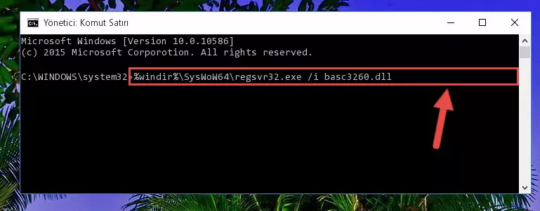 Basc3260.dll kütüphanesinin kaydını sistemden kaldırma
