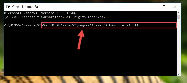 Basschorus2.dll dosyasının kaydını sistemden kaldırma