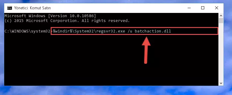 Batchaction.dll kütüphanesi için Regedit (Windows Kayıt Defteri) üzerinde temiz kayıt oluşturma