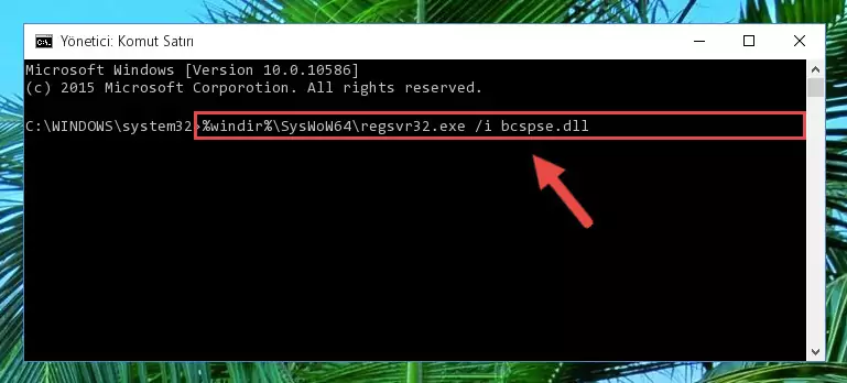 Bcspse.dll kütüphanesinin bozuk kaydını Kayıt Defterinden kaldırma (64 Bit için)