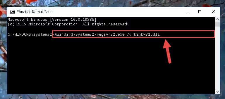 Binkw32.dll dosyasını sisteme tekrar kaydetme