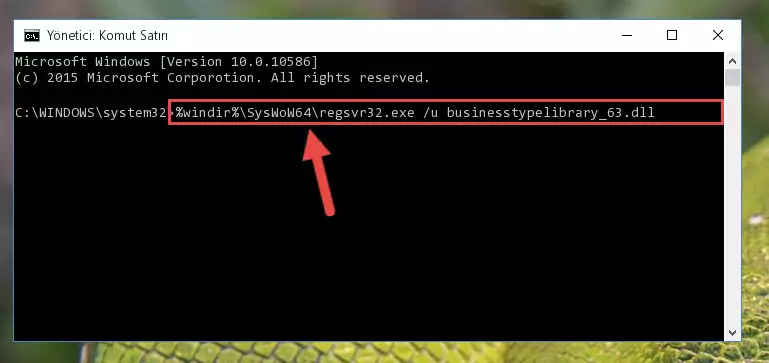 Businesstypelibrary_63.dll dosyası için Windows Kayıt Defterinde yeni kayıt oluşturma