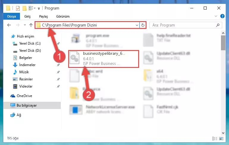 Businesstypelibrary_63.dll dosyasının bozuk kaydını Windows Kayıt Defterinden kaldırma (64 Bit için)