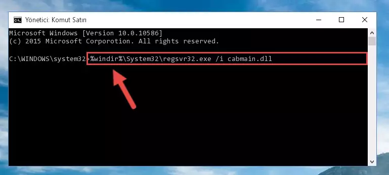 Cabmain.dll dosyasının Windows Kayıt Defterindeki sorunlu kaydını silme
