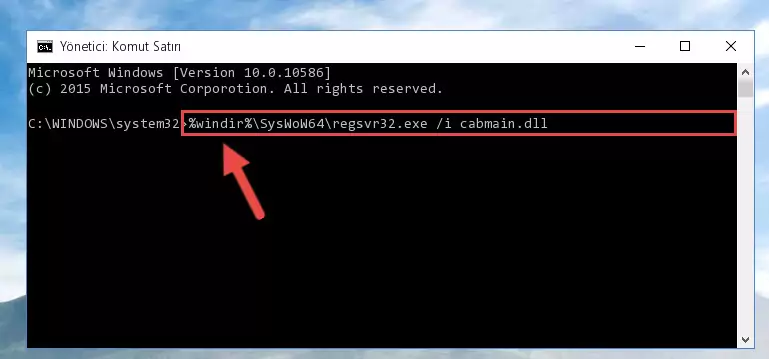 Cabmain.dll dosyasının sorunlu kaydını Regedit'den kaldırma (64 Bit için)