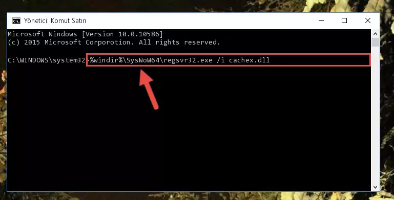 Cachex.dll dosyasının bozuk kaydını Windows Kayıt Defterinden kaldırma (64 Bit için)