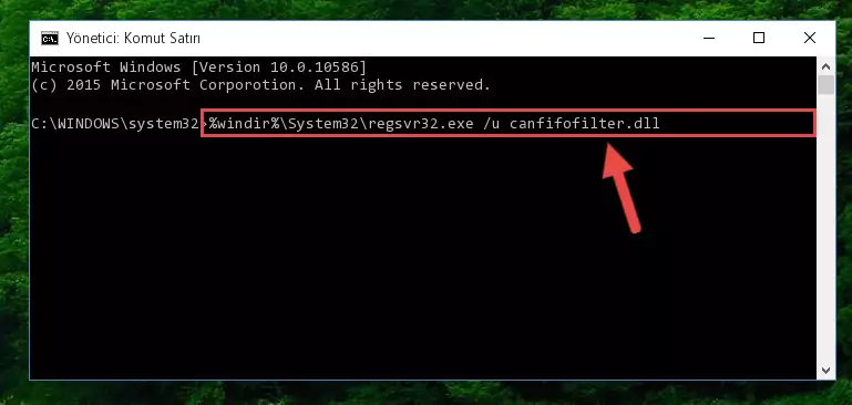 Canfifofilter.dll kütüphanesi için Regedit (Windows Kayıt Defteri) üzerinde temiz kayıt oluşturma