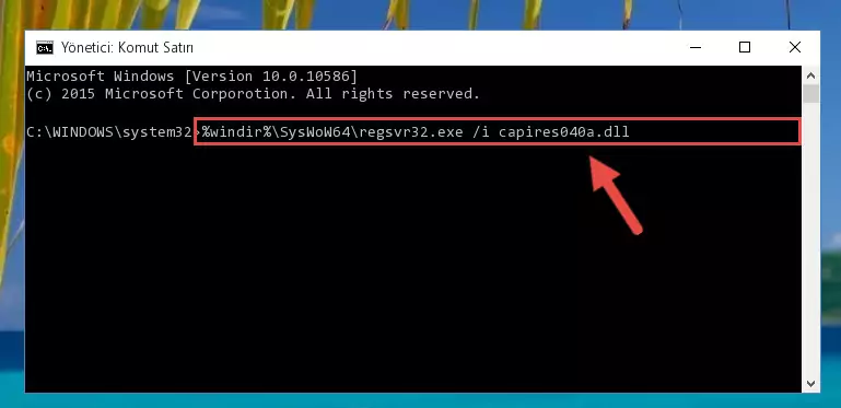 Capires040a.dll dosyasının sorunlu kaydını Regedit'den kaldırma (64 Bit için)