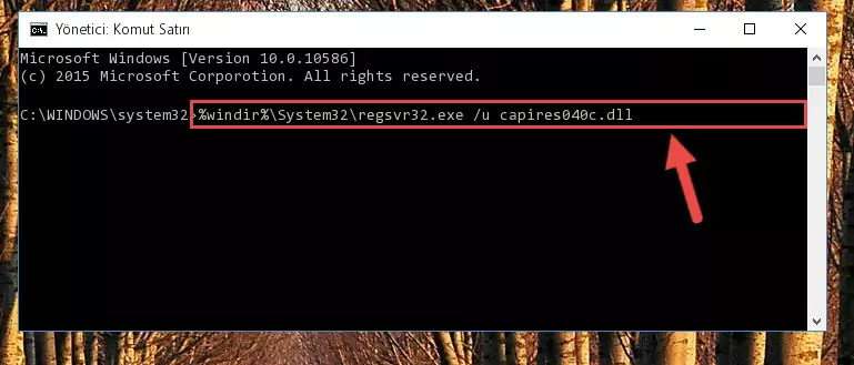Capires040c.dll kütüphanesi için Regedit (Windows Kayıt Defteri) üzerinde temiz kayıt oluşturma