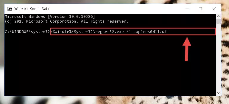 Capires0411.dll dosyasını sisteme tekrar kaydetme (64 Bit için)