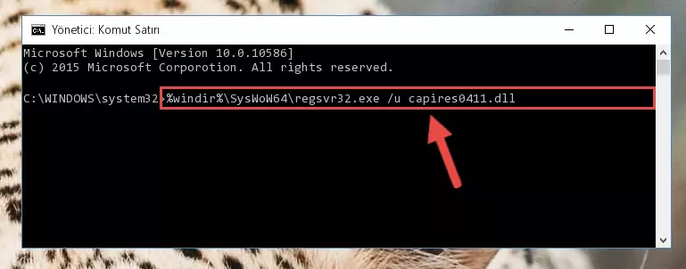Capires0411.dll dosyası için Windows Kayıt Defterinde yeni kayıt oluşturma