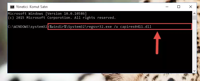 Capires0411.dll dosyasını .zip dosyası içinden çıkarma