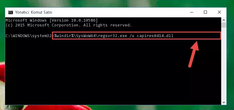 Capires0414.dll dosyası için Regedit (Windows Kayıt Defteri) üzerinde temiz kayıt oluşturma